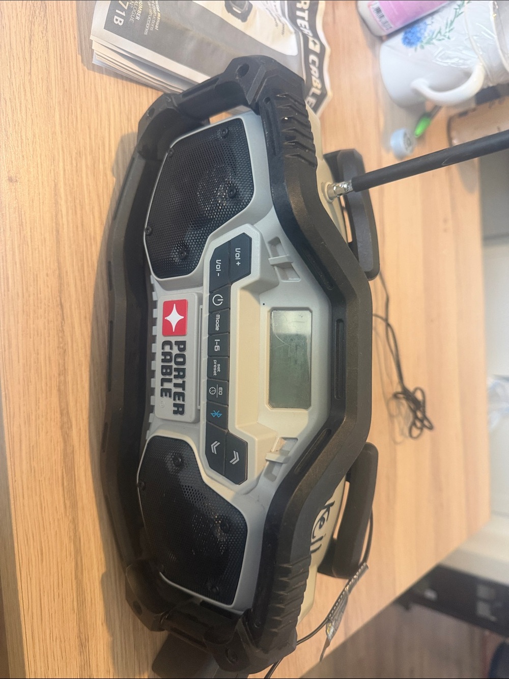 Porter Cable 20V Jobsite Bluetooth Radio - Black/Gray